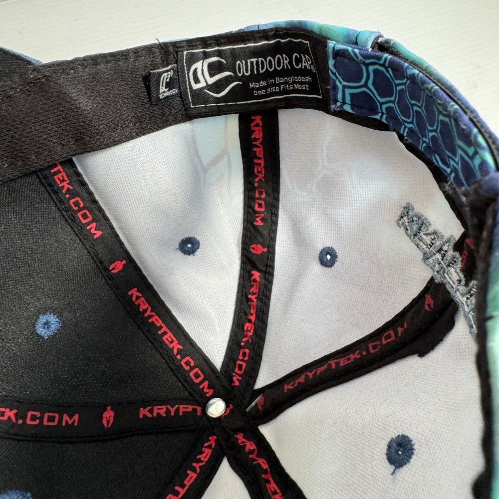 Kryptek‎ Pontus Camo Hat Blue Spartan Logo Adjustable Outdoor Cap New - Picture 5 of 6